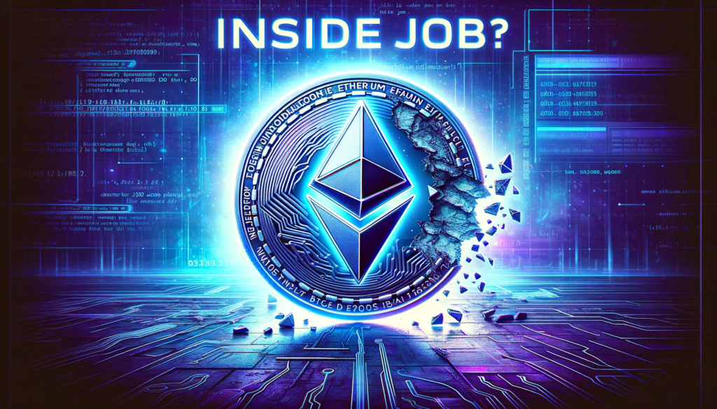 Ethereum-coin-split-representing-inside-job-allegations